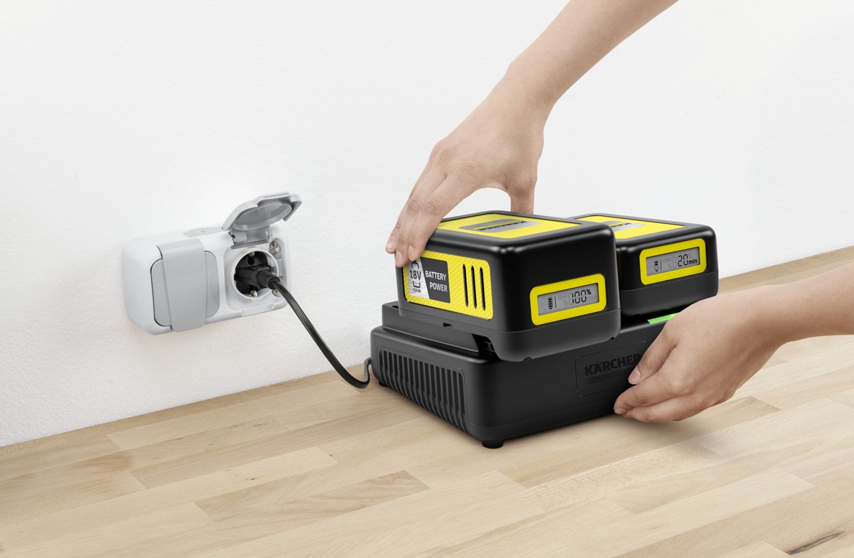Быстрозарядное устройство Dual Battery Power 18 В - 3