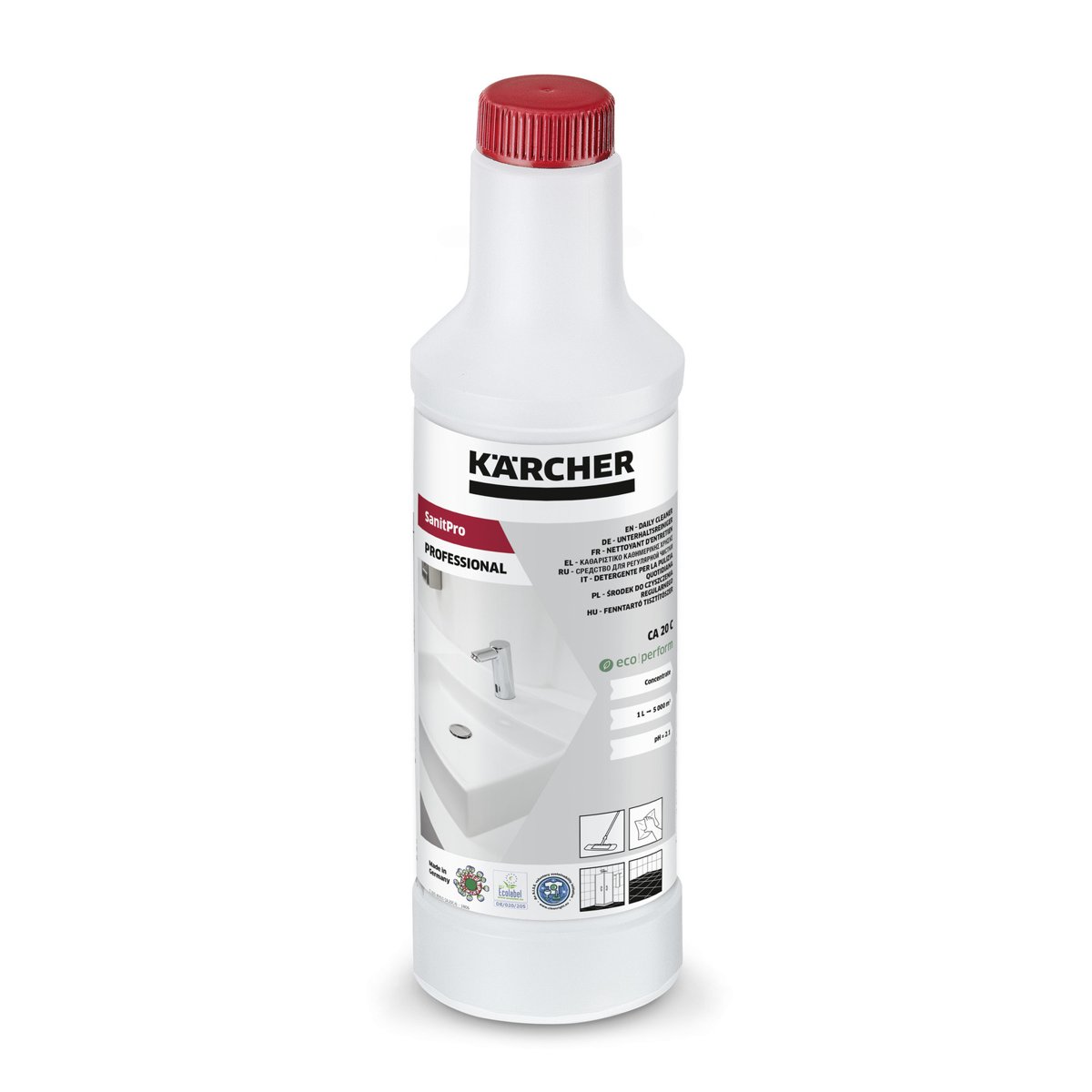 Порожня пляшка SanitPro CA 20 C-D eco!perform, 0,5 л